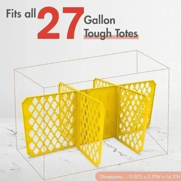 Organize-It! Universal 27 Gallon Tough Tote  Divider - Picture 4 of 4
